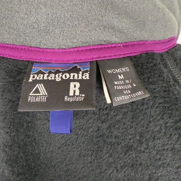 Patagonia Mock Neck Black Full Zip Fleece Jacket - Women’s M - Picture 9 of 9